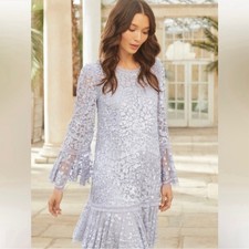 Mini abito a strati con paillettes Annie ago e filo taglia 6