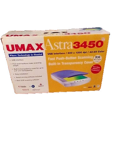 Umax astra 3450 - 3450, usb