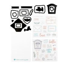 NUOVO Diamond Press "Snail Mail" kit timbro e matrice 830935