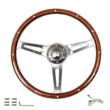 Volante d'epoca in legno