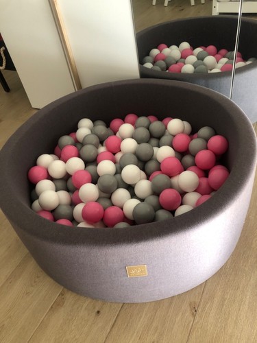 Piscina palline bimbi grigia
