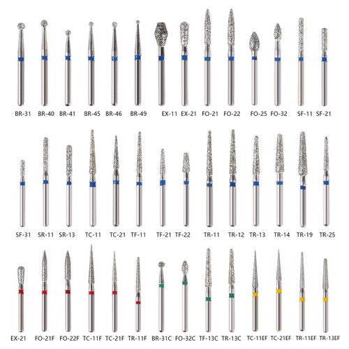 100pcs dental frese diamantate - frese,