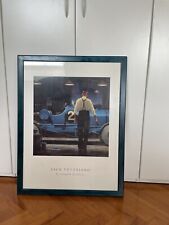 Jack Vettriano Stampa D’arte In Cornice, Quadro Blu Con Auto D’epoca