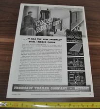 1944 Fruehauf Trailer Truck Ad