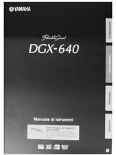 Manuale di istruzione Yamaha Portable  Grand DGX-640 in Italiano