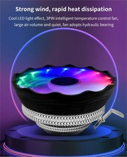 DISSIPATORE CPU RGB UNIVERSALE VENTOLA INTEL I3 I5 I7 RYZEN 3 5 7 PROCESSORE AM4