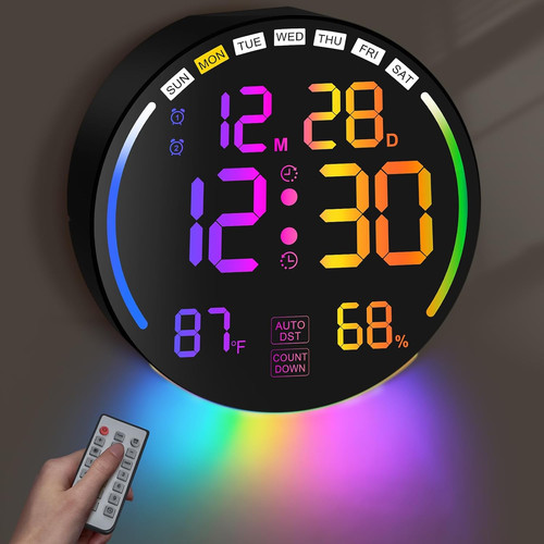 Orologio parete digitale - parete,