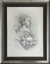 RENZO VESPIGNANI litografia Marta i suoi Cuccioli 1980 76x57 firmata + cornice