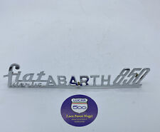 Fregio logo scritta Fiat ABARTH 850 deriv. originale NOS