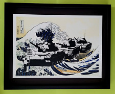 Death NYC grande cornice 16x20 pollici certificato Pop Art THE WAVE TANKS VENDITA GOLF #3