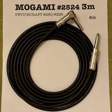 Cavo per chitarra 10 piedi Mogami 2524 SWITCHCRAFT 280/226 angolo retto | TOKYO_Made