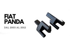 coppia ganci rinforzati supporto mensola cappelliera baule Fiat Panda 2003-2012