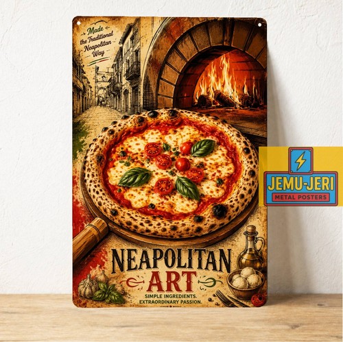 Insegna latta poster - insegna, pizza