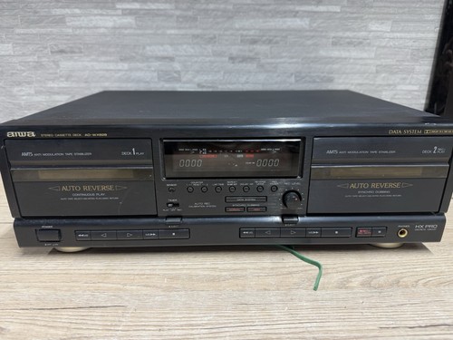 Aiwa wx828 dual cassette - dual,