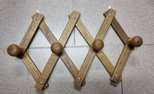 Appendiabiti da parete legno estensibile 4 posti