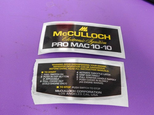 Set decalcomanie mculloch - set,