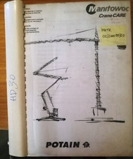 manuale / istruzioni d'uso per gru edile automontante Potain HD 30