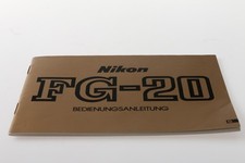 NIKON FG-20 Manuale di
