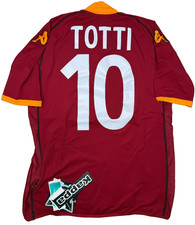 maglia calcio roma totti 2002-03 Home Serie A MAZDA Kappa vintage *NUOVA* L