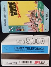 Scheda Pagine Gialle - G 170 - L. 5.000 - usata