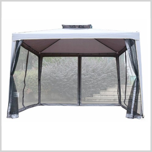Gazebo acciaio 3x3 con - acciaio, mt.