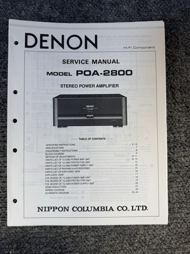 Denon poa 2800 amplificatore - denon,