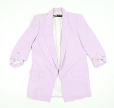 Blazer viola regolare Zara