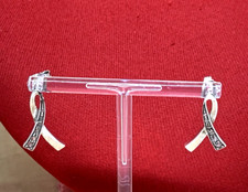 ORECCHINI A FIOCCO IN ARGENTO 925 E ZIRCONI,  LUNGHI CM 2,5