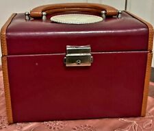 Portagioie Pelle Placca Laminata Argento Vintage