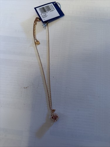 Swarovski rose gold necklace - rose,