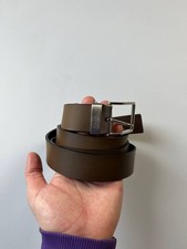 Cintura Trussardi Jeans in pelle marrone