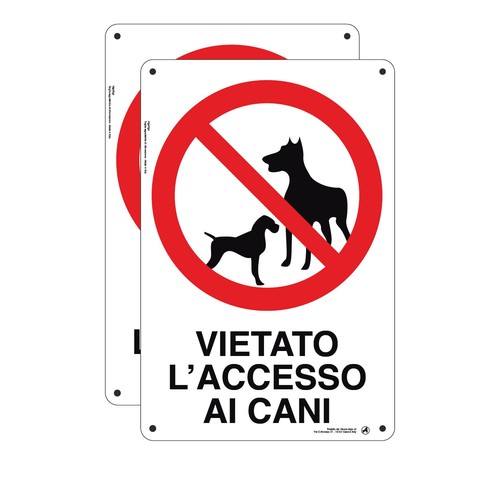 Cartello plastica vietato - cartello,