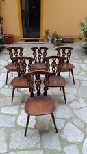 6 Sedie Windsor Ercol Fleur De Lys
