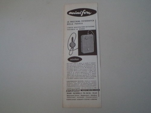 Advertising pubblicità 1954 - advertising,