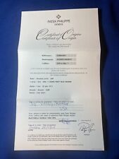 Patek Phillipe Certificato