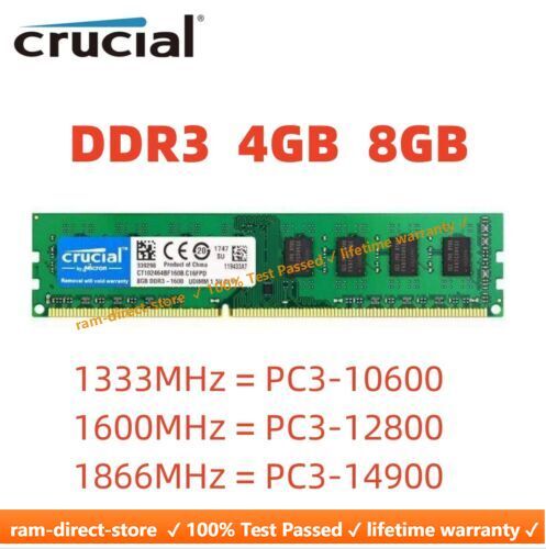Crucial ddr3 gb 1333 - 8,