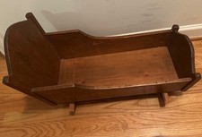 Culla legno vintage fatta a