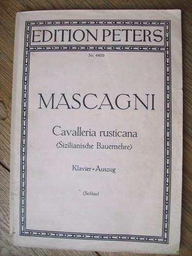 Soldan mascagni cavalleria - soldan/hg,