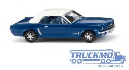 Wiking ford mustang cabrio blu - ford,