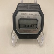 USED CITIZEN 41-4875 CHRONOGRAPH DUAL TIME DIGITAL WATCH No Cinturino