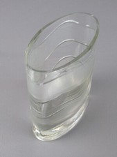 Vaso vetro ovale vintage
