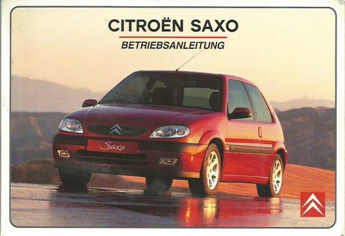 Citroen saxo betriebsanleitung - citroen,