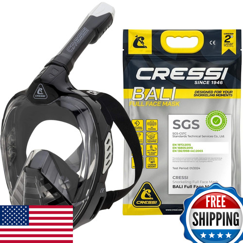 Cressi bali black grey m - cressi, black/grey
