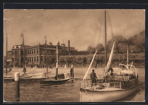 Cartolina kiel yacht club - kiel,,