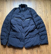 Peuterey men black down jacket - black,