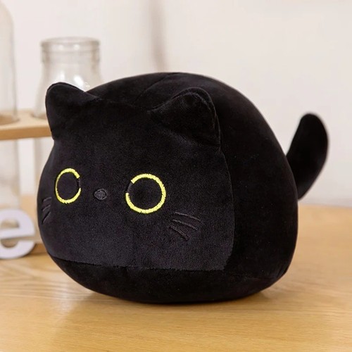 Peluche gatto nero kawaii - gatto,