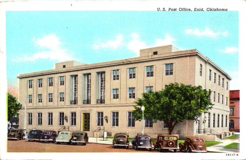 Enid oklahoma cartolina - enid,, oklahoma,