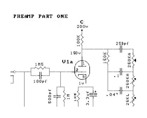 Schema amplificatore valvolare
