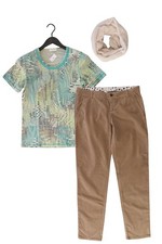 Completo moda donna taglia M con Bonita camicia taglia M e scialle