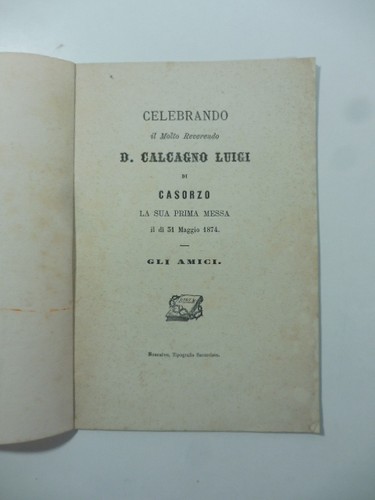 Celebrando molto reverendo - celebrando,